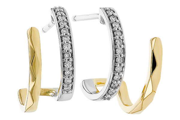 B329-67832: EARRINGS .12 TW