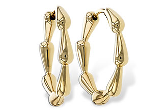 B329-69687: GOLD EARRINGS (21MM)