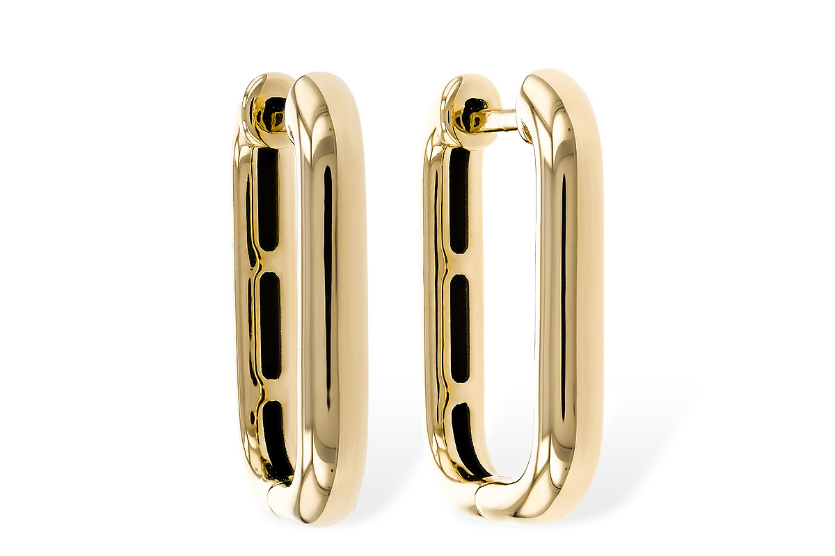 B329-69723: GOLD EARRINGS (18MM)