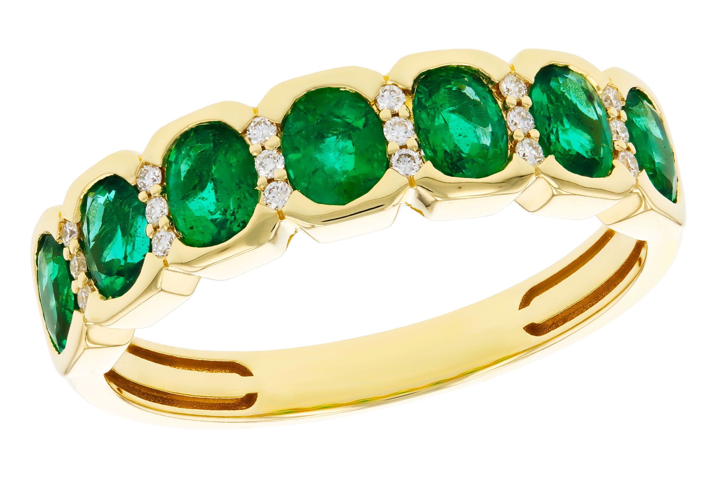 B330-56987: LDS WED RG 1.15 TW EMERALD 1.22 TGW