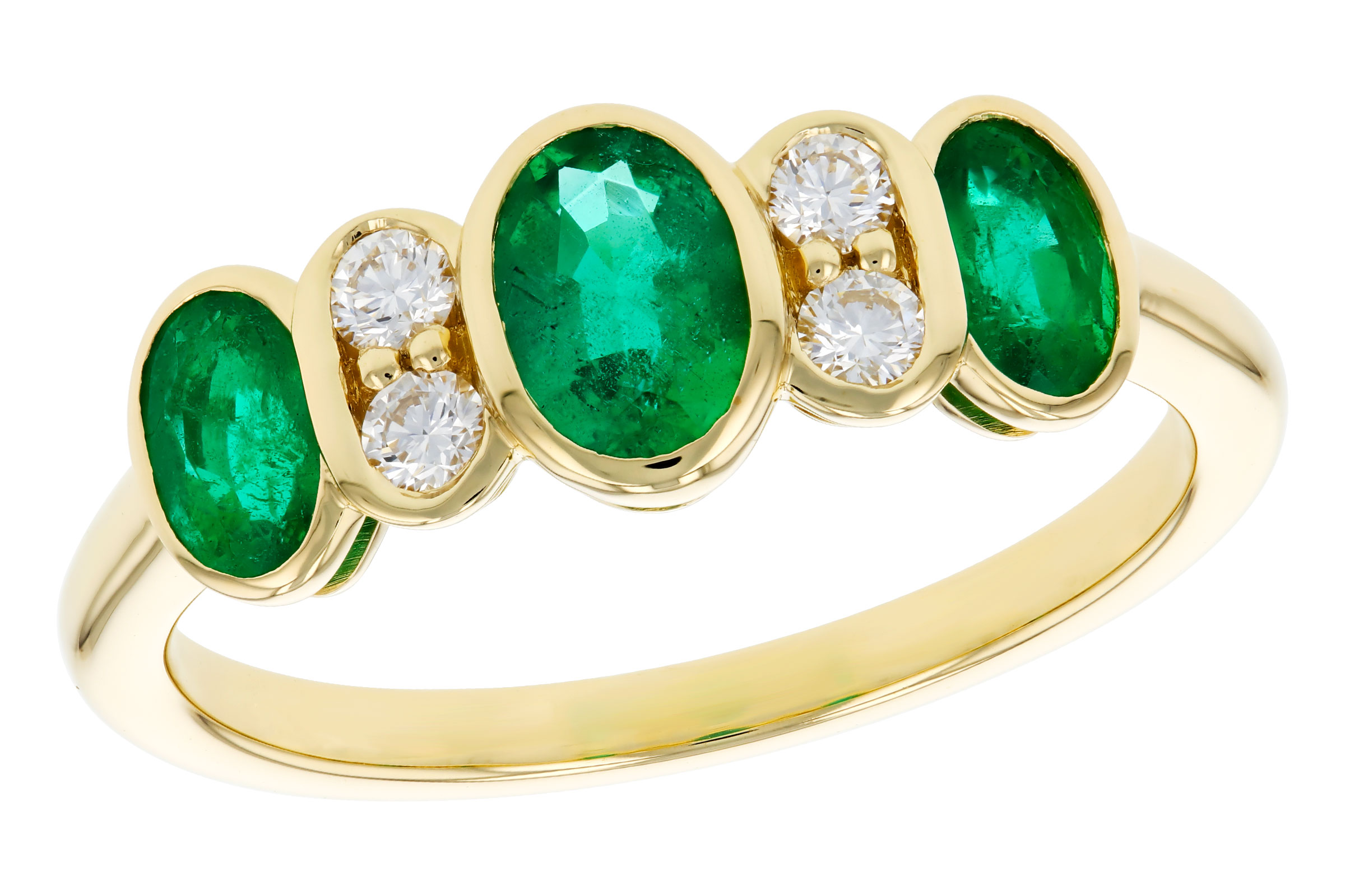 B330-57850: LDS RG .90 TW EMERALD 1.05 TGW