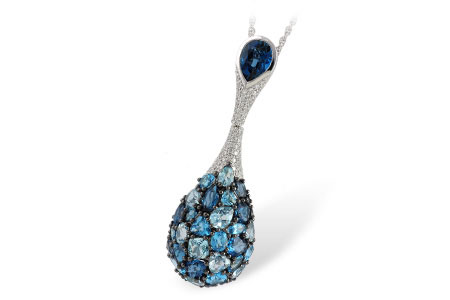 C241-50596: NECK 7.29 BLUE TOPAZ 7.84 TGW