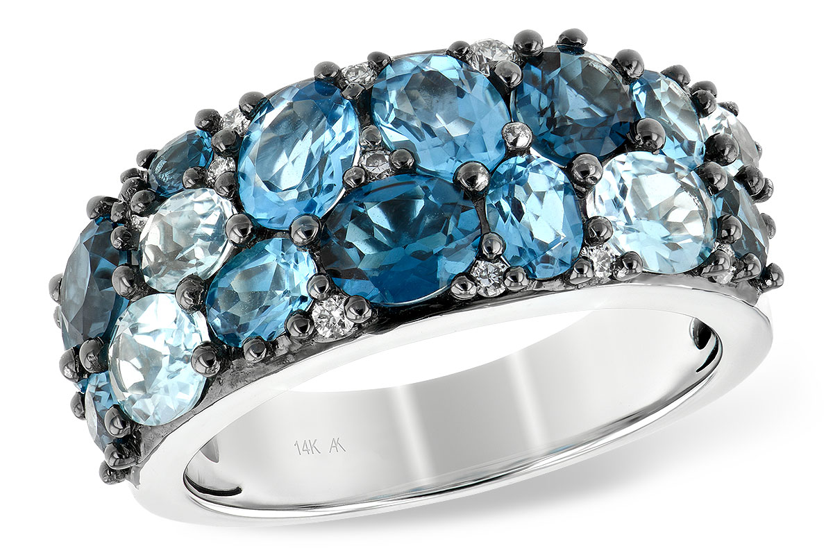 C242-41487: LDS RG 3.98 BLUE TOPAZ 4.09 TGW