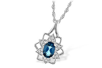 C244-25105: NECK .47 BLUE TOPAZ .56 TGW