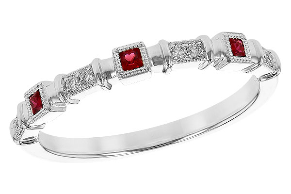C245-16950: LDS WED RG .09 RUBY .14 TGW