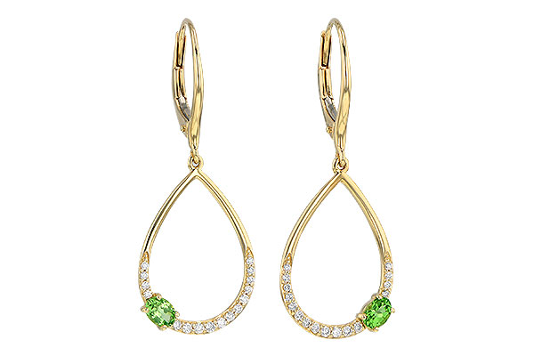 C245-16968: EARR .33 GREEN GARNET .49 TGW