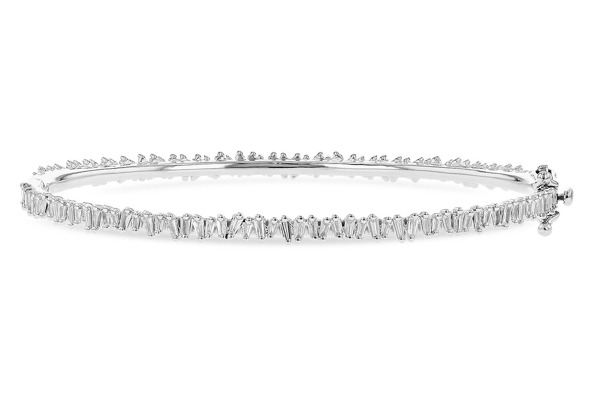 C327-83323: BANGLE .75 TW BAGUETTE DIAS
