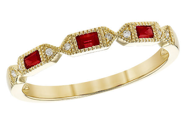 C327-85168: LDS WED RG .12 RUBY .14 TGW