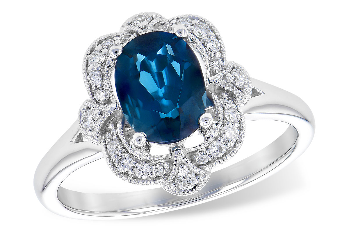 C327-88759: LDS RG 1.35 LONDON BLUE TOPAZ 1.50 TGW