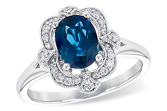 C327-88759: LDS RG 1.35 LONDON BLUE TOPAZ 1.50 TGW