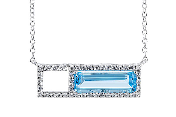 C328-75123: NECK 1.44 BLUE TOPAZ 1.60 TGW