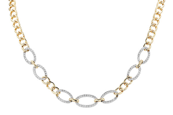 C328-75132: NECKLACE 1.12 TW (17")(INCLUDES BAR LINKS)