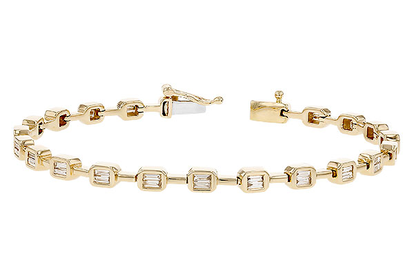 C328-77859: BRACELET .90 TW BAGUETTE