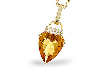 C328-79714: NECKLACE 3.12 CITRINE 3.18 TGW (12x10MM CIT)