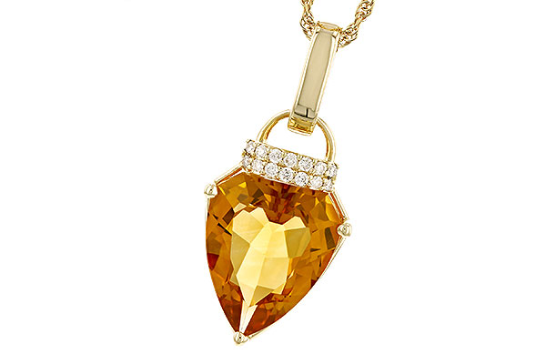 C328-79714: NECKLACE 3.12 CITRINE 3.18 TGW (12x10MM CIT)