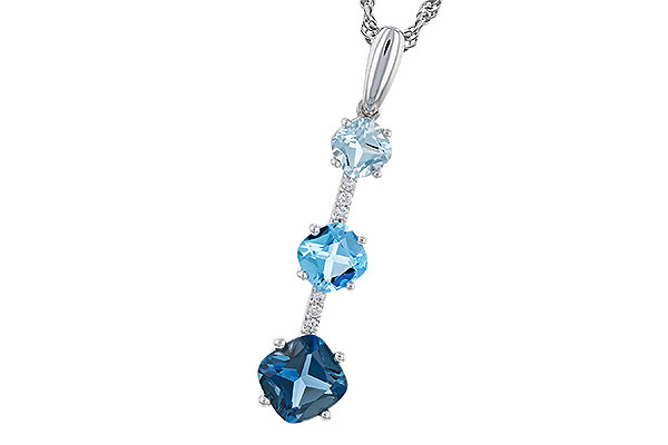 C329-65159: NECK 1.87 TW BLUE TOPAZ 1.90 TGW