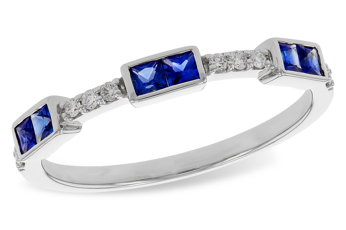 C329-67905: LDS WED RG .36 SAPPHIRE .43 TGW