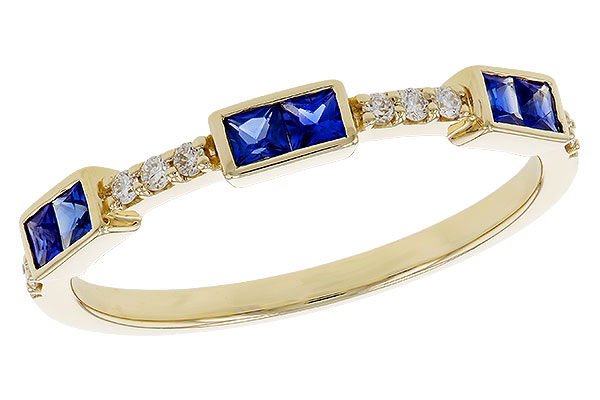 C329-67905: LDS WED RG .36 SAPPHIRE .43 TGW