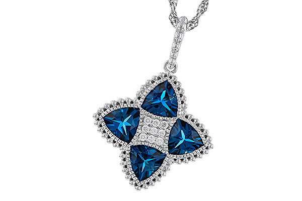 C329-68741: NECKLACE 2.79 LONDON BLUE TOPAZ 2.85 TGW