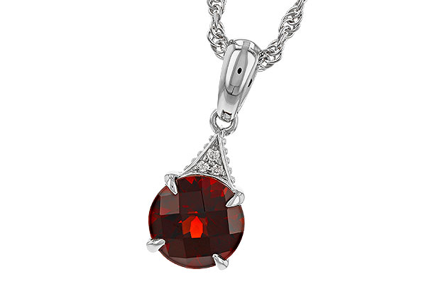 C329-70568: NECK 1.46 GARNET 1.47 TGW (7MM RD)