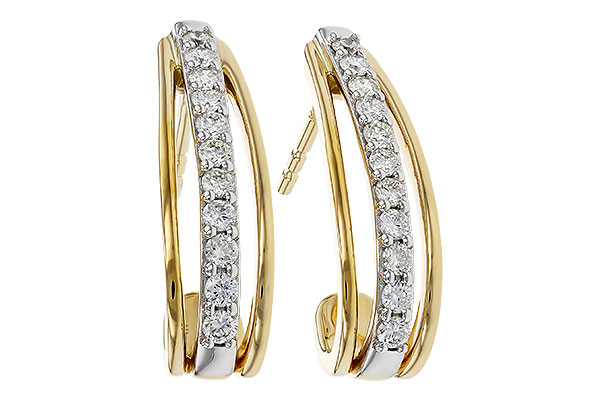 C329-71459: EARRINGS .40 TW