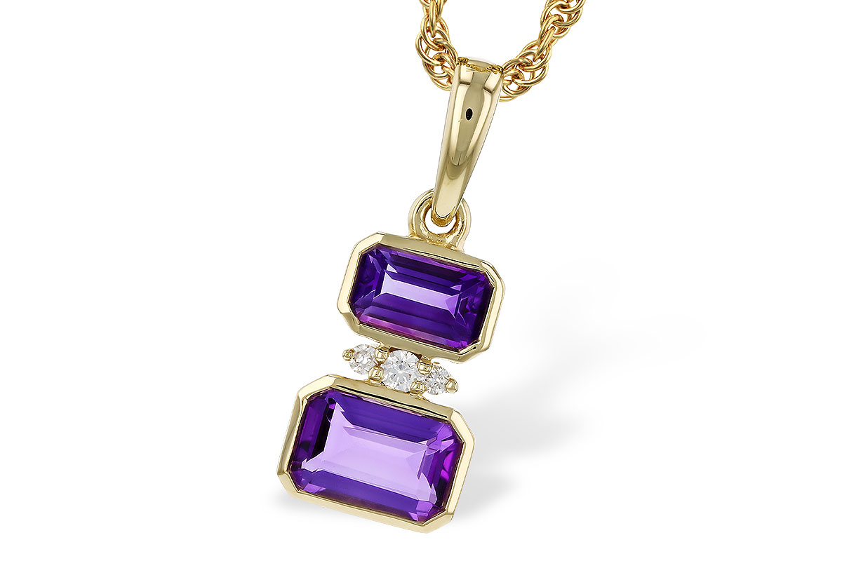 C329-72396: NECK .72 TW AMETHYST .75 TGW