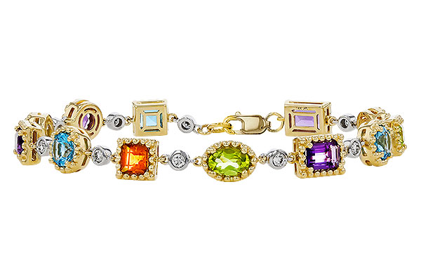 C329-72405: BRACELET 4.63 SEMI-PREC (AMY,BT,CIT,PER) 5.05 TGW