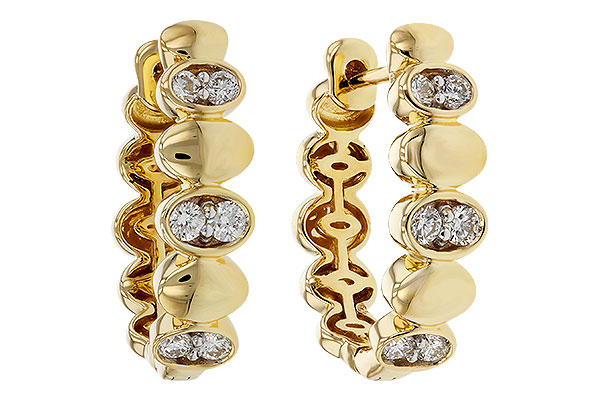 C329-72441: EARRINGS .36 TW