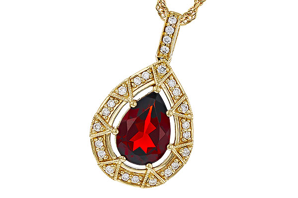 C330-55114: NECKLACE 1.82 GARNET 1.97 TGW (10x7MM GAR)