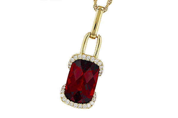 C330-55123: NECK 4.30 GARNET 4.45 TGW (12x8MM GAR)