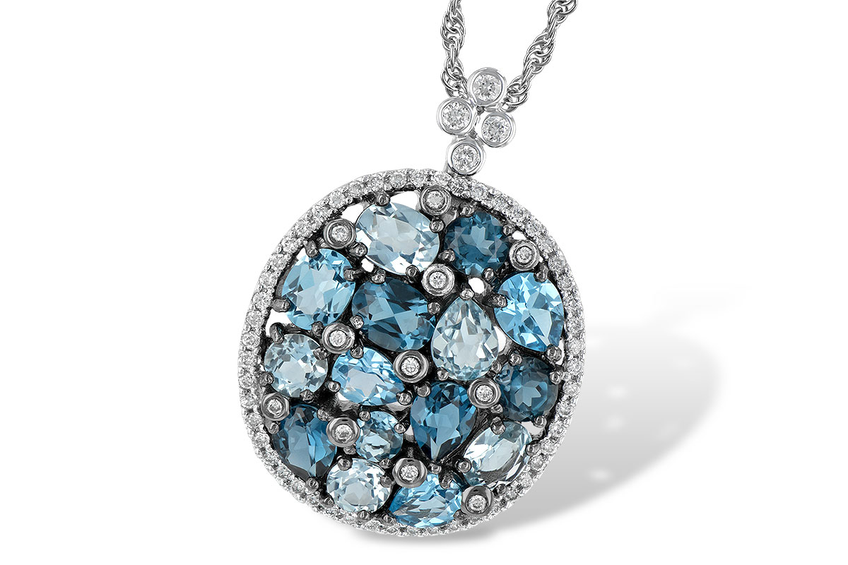 D242-40623: NECK 3.12 BLUE TOPAZ 3.41 TGW