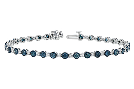 D243-36005: BRACELET 2.35 BLUE DIA 3.17 TW
