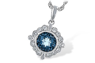 D244-21505: NECK .98 BLUE TOPAZ 1.10 TGW