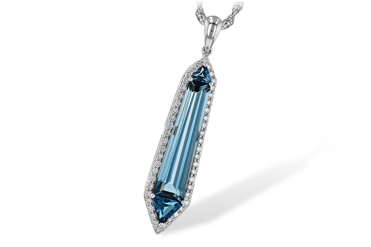 D245-09696: NECK 3.47 LONDON BLUE TOPAZ 3.70 TGW