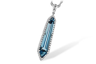 D245-09696: NECK 3.47 LONDON BLUE TOPAZ 3.70 TGW