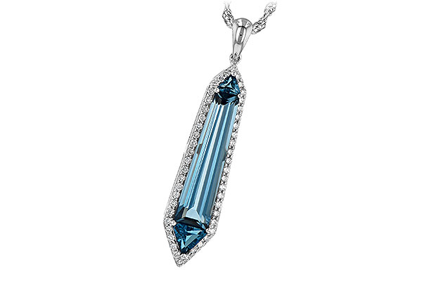 D245-09696: NECK 3.47 LONDON BLUE TOPAZ 3.70 TGW