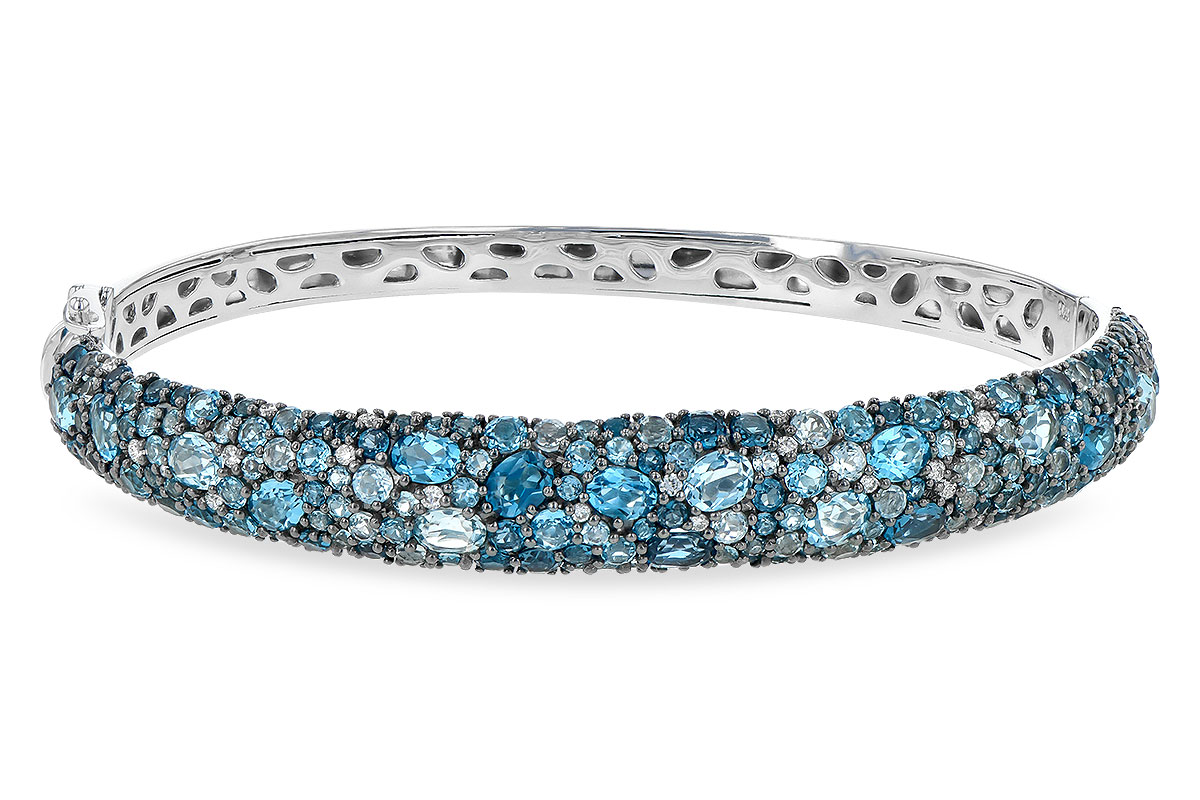 D245-12423: BANGLE 7.60 BLUE TOPAZ 7.85 TGW