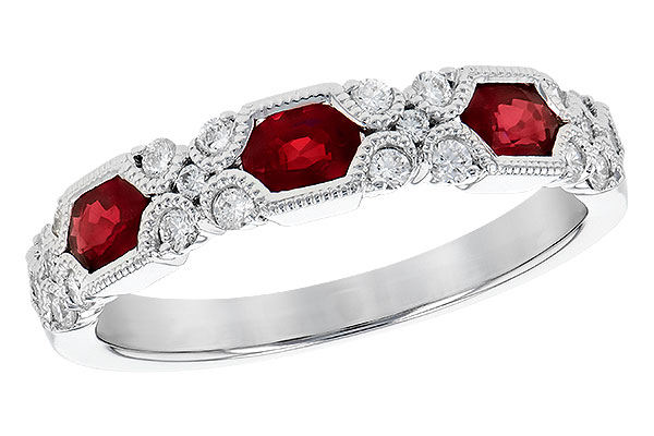 D327-86014: LDS WED RG .74 RUBY 1.00 TGW (4x3MM RUBY)