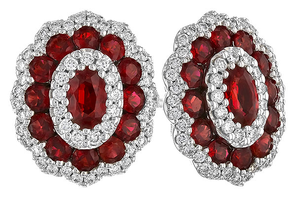 D328-81532: EARR 1.68 TW RUBY 2.15 TGW (5x3MM RUBY)