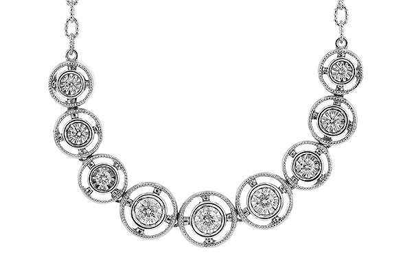 D329-64196: NECKLACE .25 TW (18")