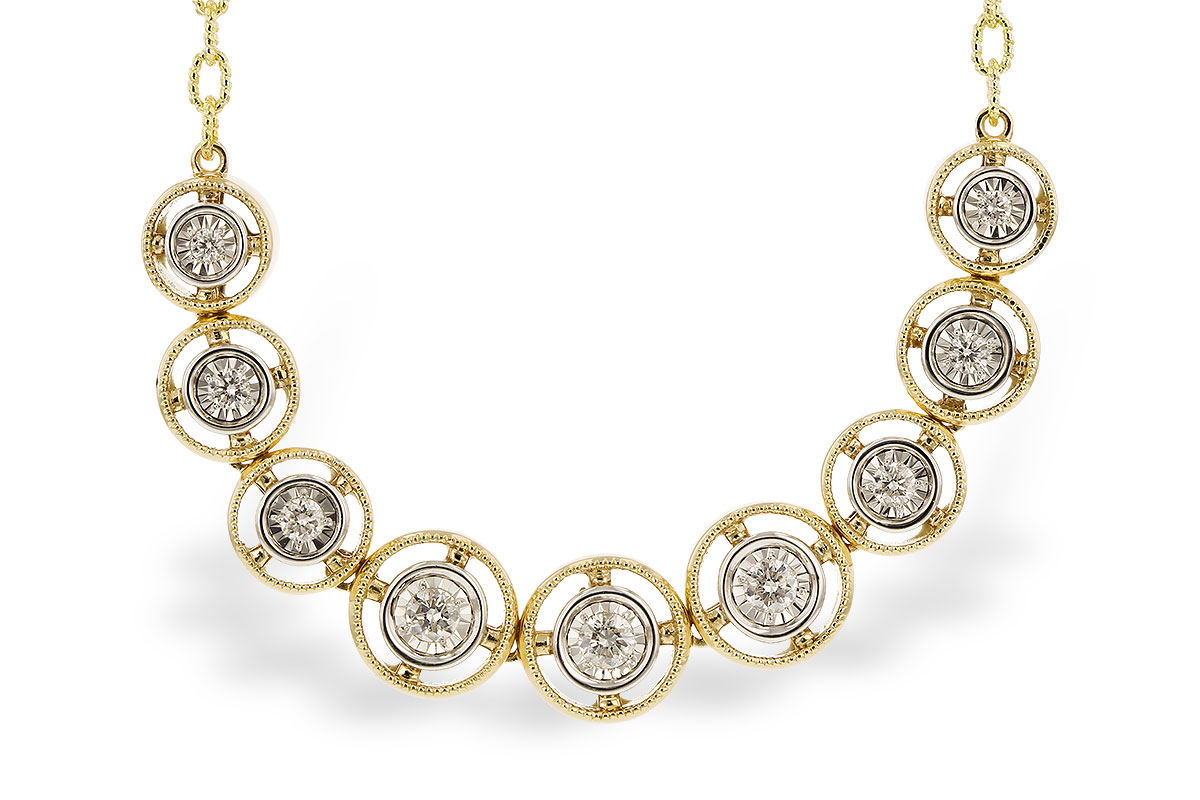 D329-64196: NECKLACE .25 TW (18")