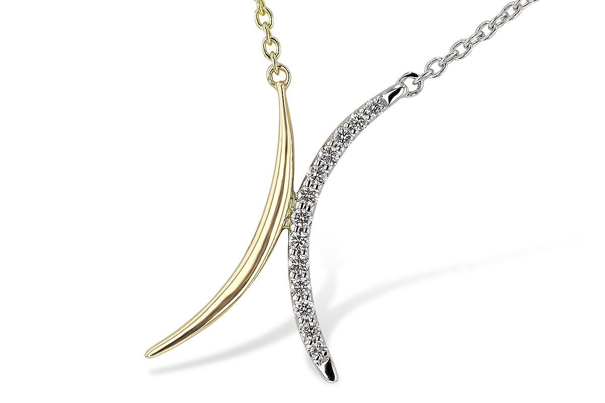 D329-64214: NECKLACE .14 TW (18")