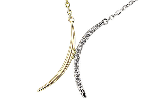 D329-64214: NECKLACE .14 TW (18")