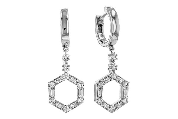 D329-65114: EARRINGS .23 BAG .60 TW