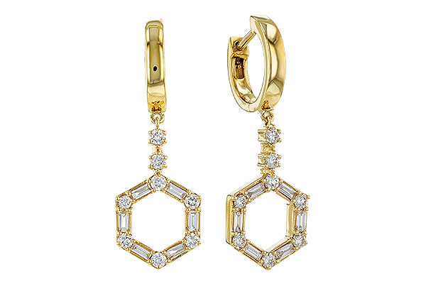 D329-65114: EARRINGS .23 BAG .60 TW
