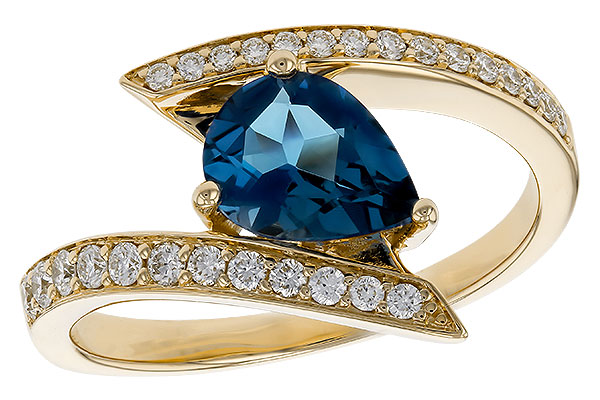 D329-65123: LDS RG 1.04 LONDON BLUE TOPAZ 1.28 TGW (8x6MM)