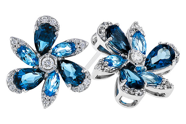 D329-67841: EARRINGS 3.37 BLUE TOPAZ 3.64 TGW