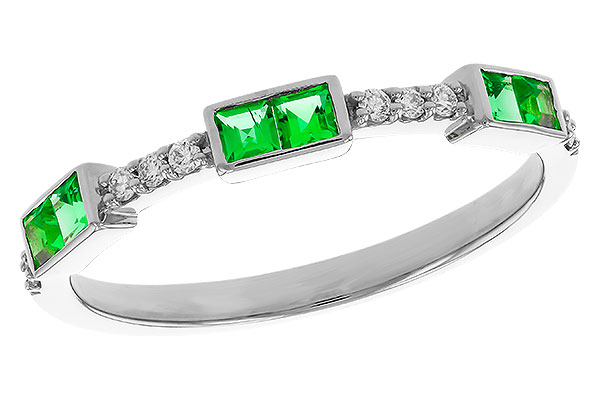 D329-68796: LDS WED RG .23 TW EMERALD .30 TGW