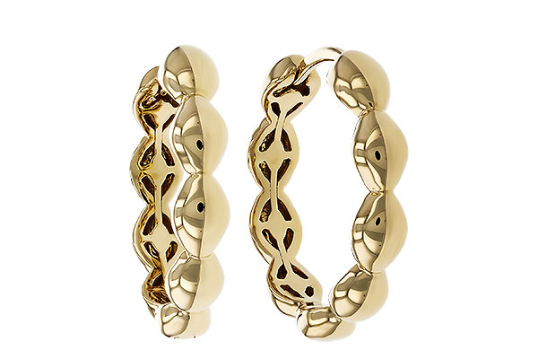 D329-69723: GOLD EARRINGS (18MM)