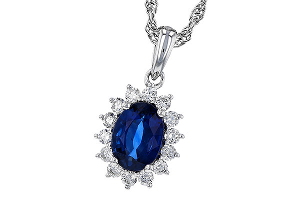 D329-71541: NECKLACE .85 SAPPHIRE 1.07 TGW (7x5MM SAPP)